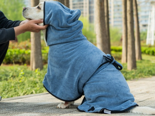Pet Bathrobe Ultra-Fine Fiber Quick-Drying Towel Dog Paw Dog Clothes C-240319-2
