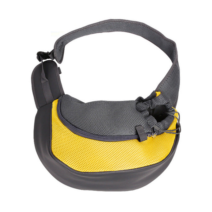 Pet Carrier Crossbody Bag for Cats and Dogs Travel Portable Shoulder Bag Breathable Mesh Pet Backpack Pet Sling Bag