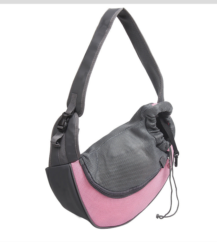 Pet Carrier Crossbody Bag for Cats and Dogs Travel Portable Shoulder Bag Breathable Mesh Pet Backpack Pet Sling Bag